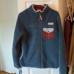 VINTAGE COLUMBIA SHERPA ZIP UP JACKET